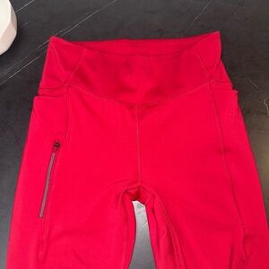 High-Waisted Leggings Pink/Red